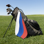 Russische vlag en golf Rusland/sport Moskou Golfhanddoek<br><div class="desc">Sport/Golfhanddoek: mode onder Russische vlag - houd van mijn land,  reizen,  vakantie,  patriotten/sportfans</div>