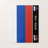 Russische vlag en Russisch land / Rusland Legpuzzel (Verticaal)