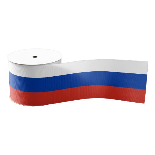 Russische vlag en Russisch reizen, vakantie/sport Grosgrain Lint (Spoel)