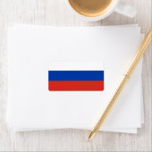 Russische vlag etiket (Insitu)