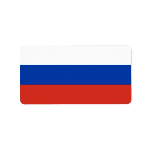 Russische vlag etiket (Voorkant)
