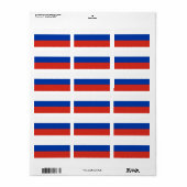 Russische vlag etiket (Full Sheet)