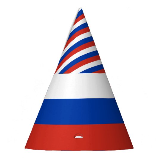 Russische vlag feesthoedjes (Links)