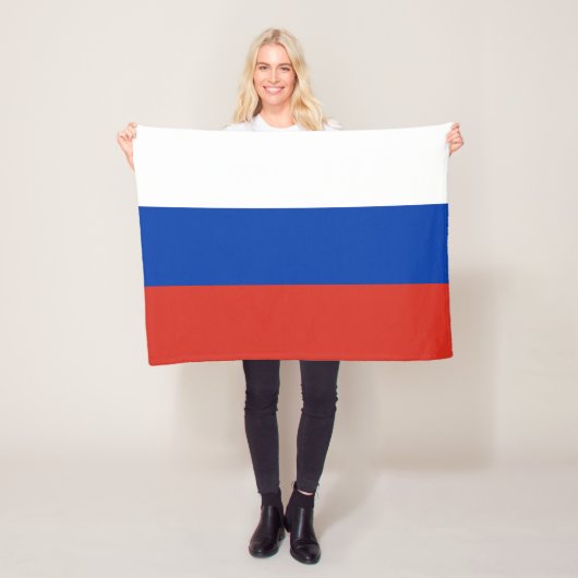 Russische vlag fleece deken (In situ)