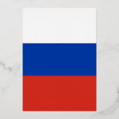 Russische vlag folie uitnodiging (Voorkant)