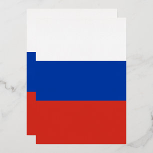 Russische vlag folie uitnodiging