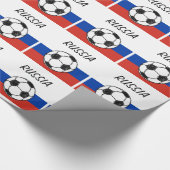 Russische vlag | Footballs schets Cadeaupapier (Hoek)