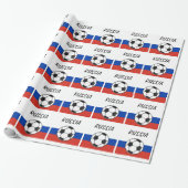 Russische vlag | Footballs schets Cadeaupapier (Uitgerold)