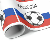 Russische vlag | Footballs schets Cadeaupapier (Rol Hoek)
