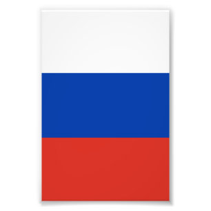 Russische vlag foto afdruk