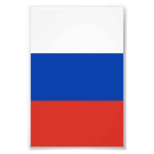 Russische vlag foto afdruk (Voorkant)