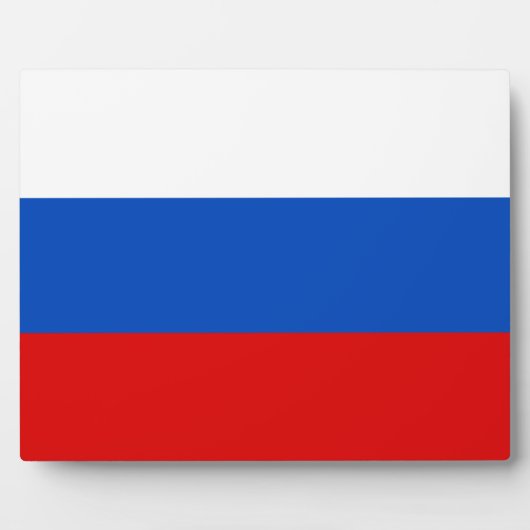 Russische vlag fotoplaat (Voorkant)