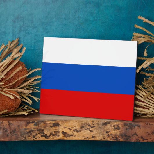 Russische vlag fotoplaat (Zijkant)