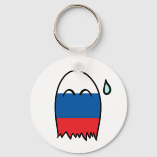 Russische vlag Ghostie Sleutelhanger