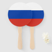 Russische vlag handwaaier (Voorkant en achterkant)