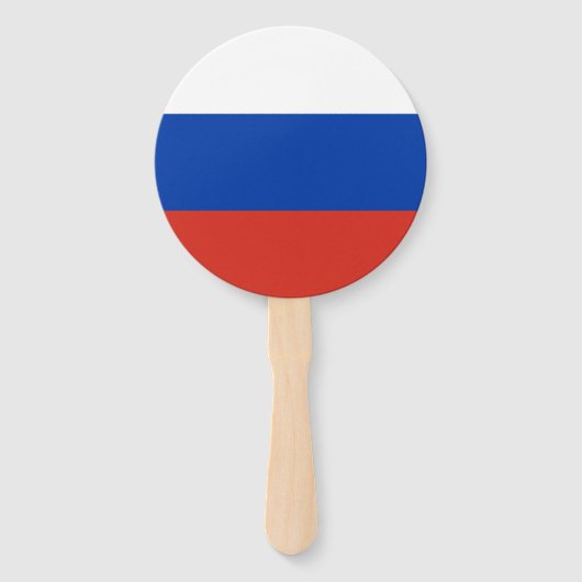 Russische vlag handwaaier (Voorkant)