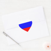 RUSSISCHE VLAG HART STICKER (Envelop)