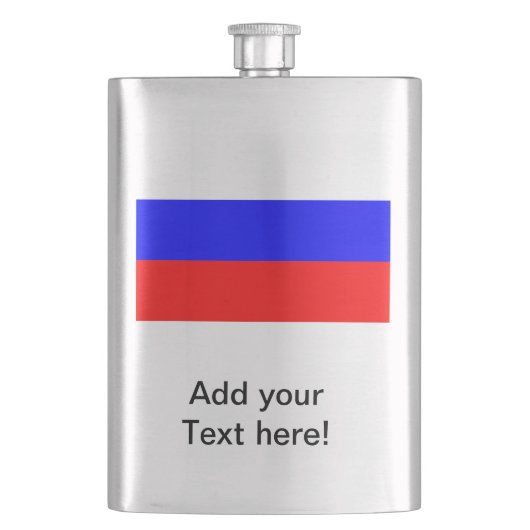 Russische vlag heupfles (Voorkant)