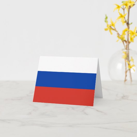 Russische vlag kaart (Gele Bloem)