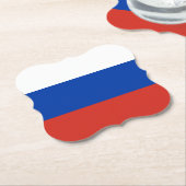 Russische vlag kartonnen onderzetters (Gekanteld)