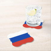 Russische vlag kartonnen onderzetters (Insitu)