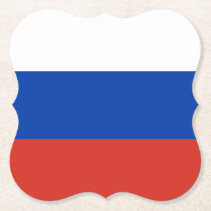 Russische vlag kartonnen onderzetters