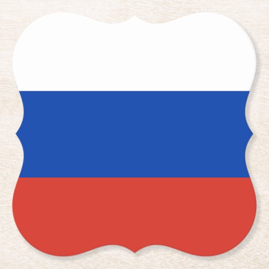 Russische vlag kartonnen onderzetters (Voorkant)