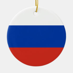 Russische vlag keramisch ornament