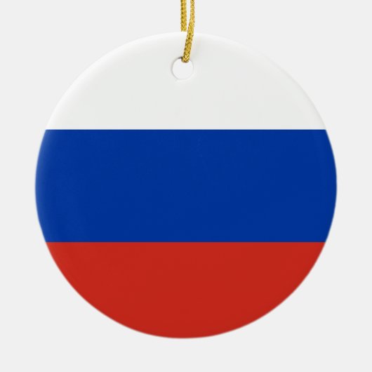 Russische vlag keramisch ornament (Voorkant)