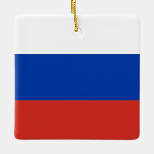 Russische vlag keramisch ornament (Voorkant)