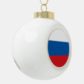 Russische vlag keramische bal ornament (Links)