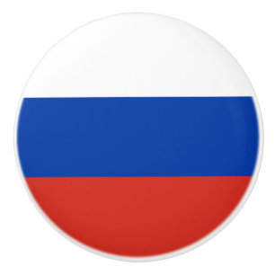 Russische vlag keramische knop