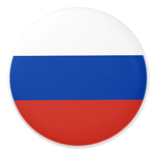 Russische vlag keramische knop (Voorkant)