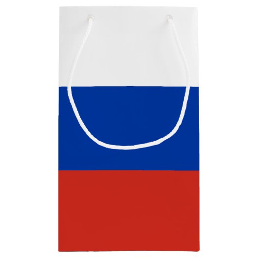 Russische vlag klein cadeauzakje (Achterkant)