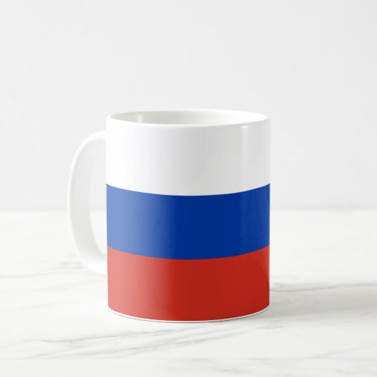 Russische vlag koffiemok (Voorkant links)