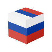Russische vlag kubus (Achter hoekig)