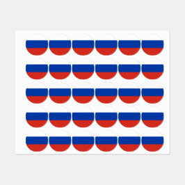 Russische vlag labels