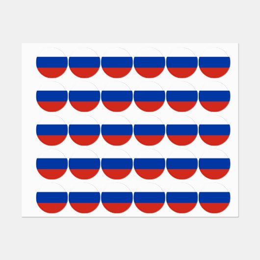 Russische vlag labels (Vel)