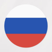 Russische vlag labels (Design 2)