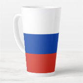 Russische vlag latte mok (Linkerhoek)