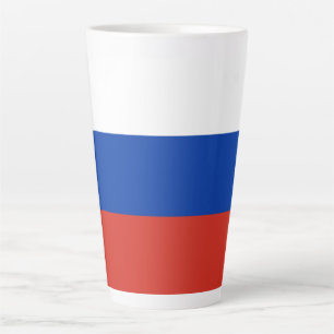 Russische vlag latte mok