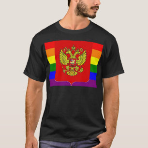 Russische vlag met de GGT Pride T-shirt