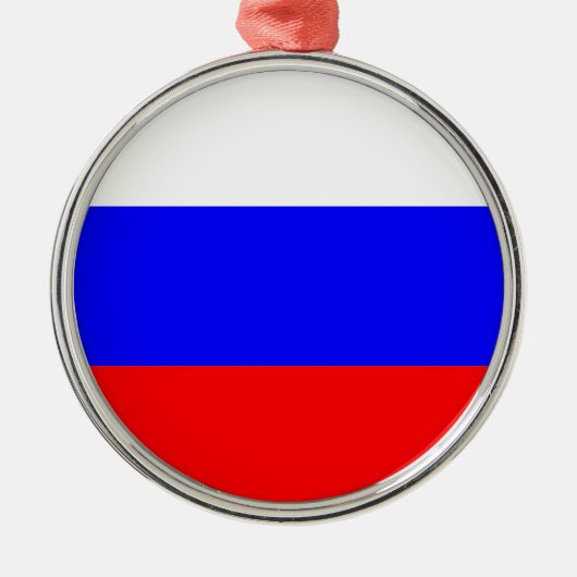 Russische vlag metalen ornament (Voorkant)