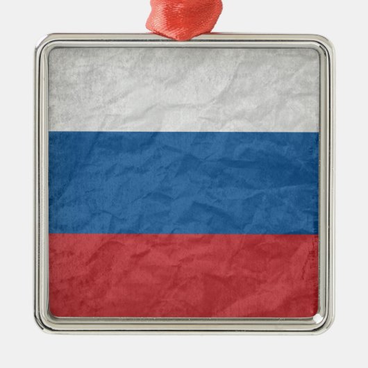 Russische vlag metalen ornament (Voorkant)