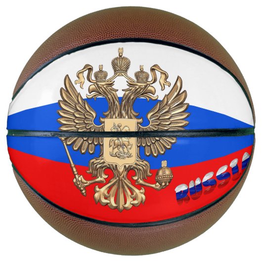 Russische vlag mini basketbal (Voorkant)
