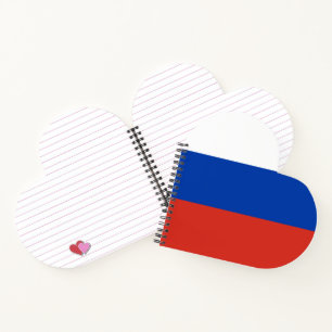 Russische vlag notitieboek