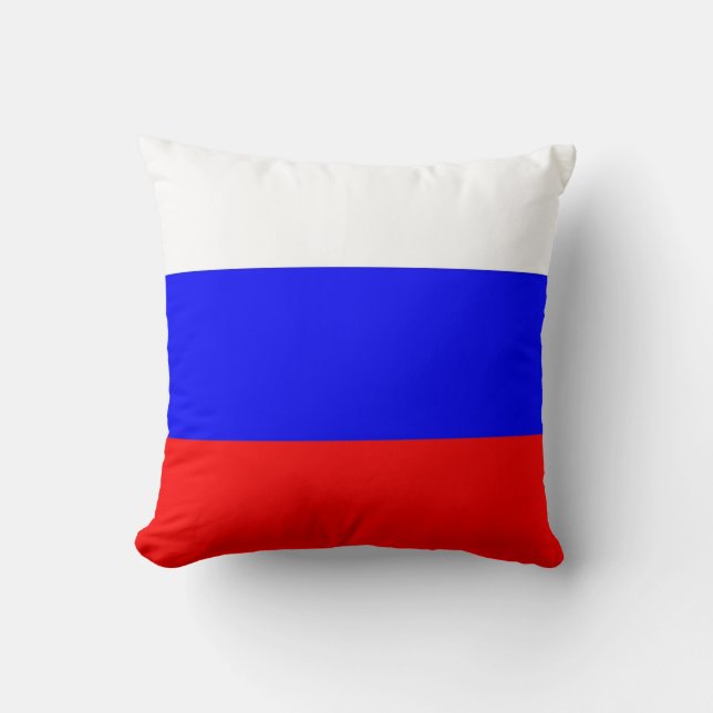 Russische vlag op Amerikaanse MoJo Pillow Kussen (Voorkant)
