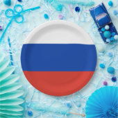 Russische vlag papieren bordje (Feest)