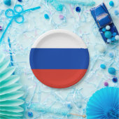 Russische vlag papieren bordje (Feest)