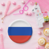 Russische vlag papieren bordje (Feest)